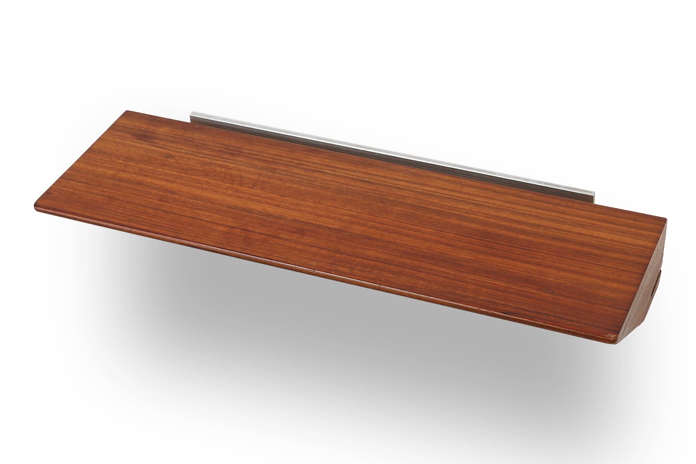 Mid-century teak mirror with shelve by De Coene, Belgium ca. 1960thumbnail